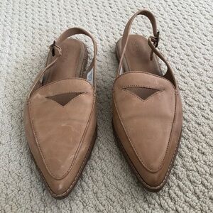 Sperry Tan Slingback Flats